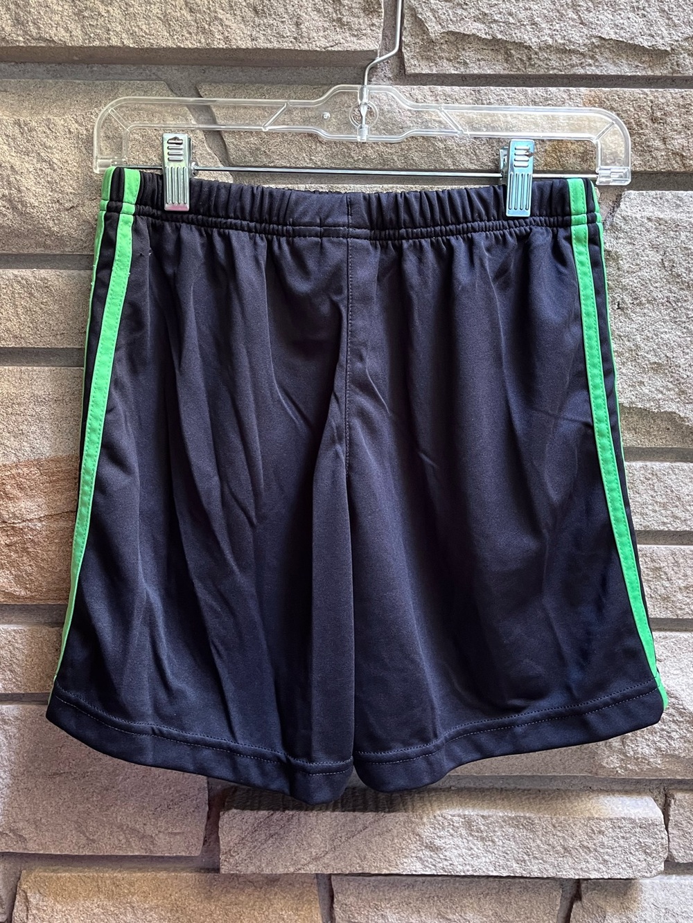Adidas vintage Y2K 05 Women's Black Running Shorts with Green Stripe small - Picture 4 of 8